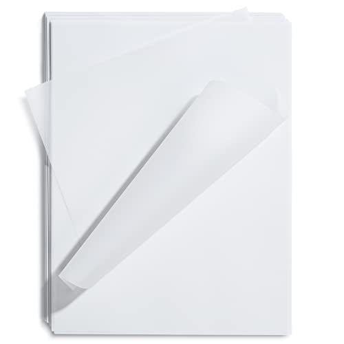 Vellum Paper, 100-Sheet Transparent Paper 8.5 x 11 Inches, 93 GSM Tran –  Matican