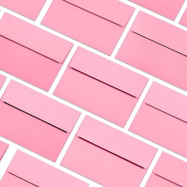 5x7 Envelopes for Invitations, 40-Pack A7 Envelopes for 5x7 Cards, Colored Invitation Envelopes, Pink, 5 1/4 x 7 1/4 Inches
