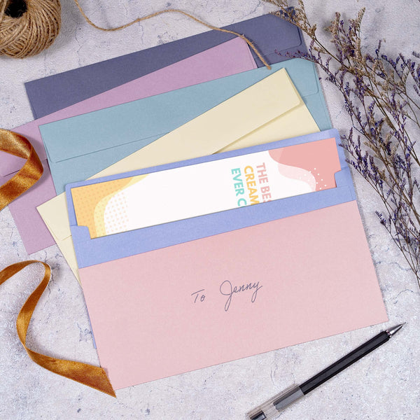 Business Envelopes, 120-Pack #10 Envelopes, 4 1/8 x 9 1/2 Inches, 6 Muted Pastel Colors