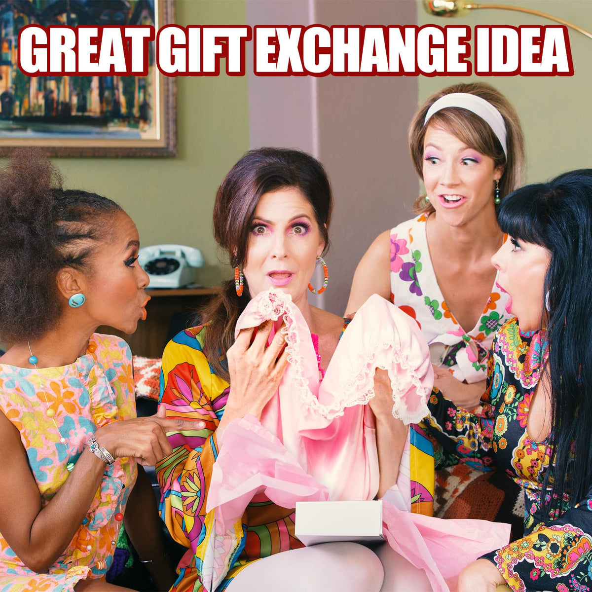 Gameporium Giant Underwear, Gag Gifts for Adults, Pink Jumbo Granny Pa