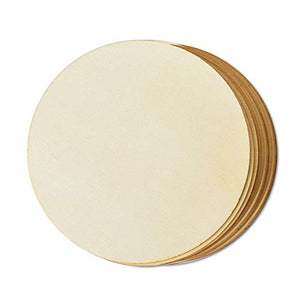 Wood Circles for Crafts, 12-Count Unfinished Wooden Round Disc Cutouts, 6 Inches in Diameter