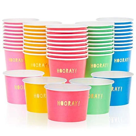 MATICAN Paper Ice Cream Cups with Lids, 40-Pack 9-Oz Soup Cups