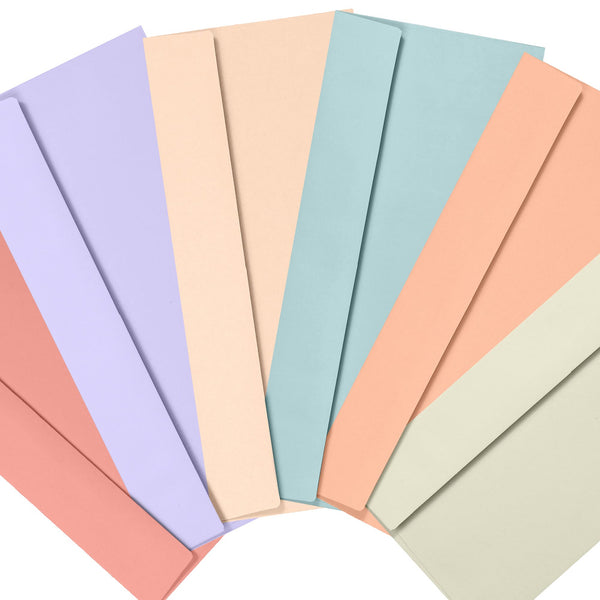 Business Envelopes, 120-Pack #10 Envelopes, 4 1/8 x 9 1/2 Inches, 6 Warm Pastel Colors
