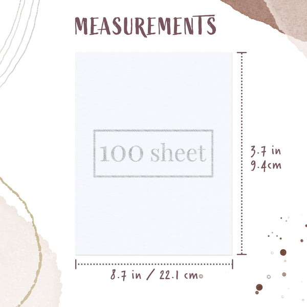 Vellum Paper, 100-Sheet Transparent Paper 8.5 x 11 Inches, 93 GSM Translucent Clear Paper for Sketching, Tracing, Printing, Scrapbooking