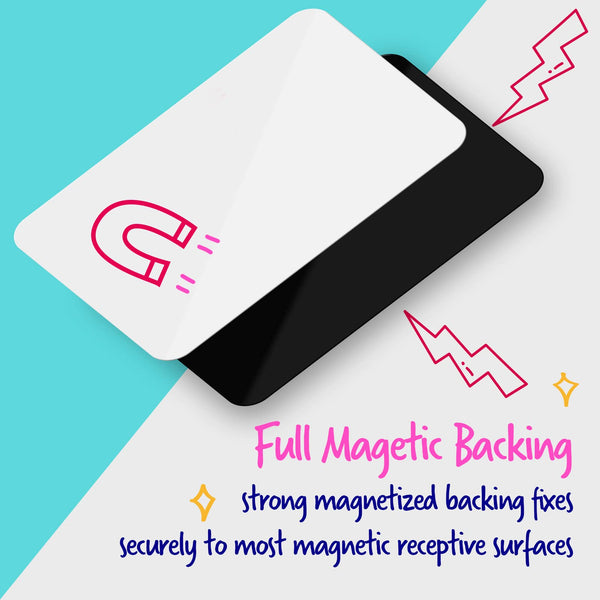 Magnetic Dry Erase Whiteboard Sheet - 5-Pack White Board Magnet Sheets 17 x 11 Inches, Dry Erase Refrigerator Message Board for Kitchen Fridge, Large