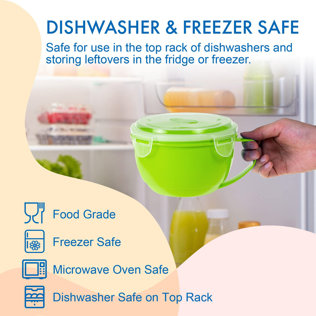 Kook Soup Cups: Microwave Safe, Dishwasher Safe, Freezer Safe