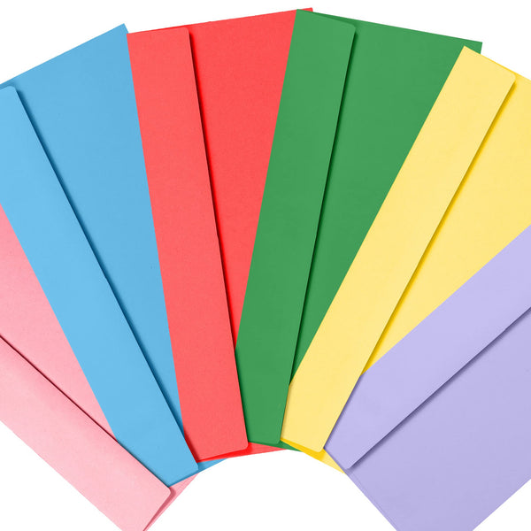 Colored Envelopes Letter Size, 36-Pack #10 Business Envelopes, 4 1/8 x 9 1/2 Inches, 6 Colors