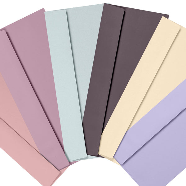 Business Envelopes, 36-Pack #10 Envelopes, 4 1/8 x 9 1/2 Inches, 6 Muted Pastel Colors