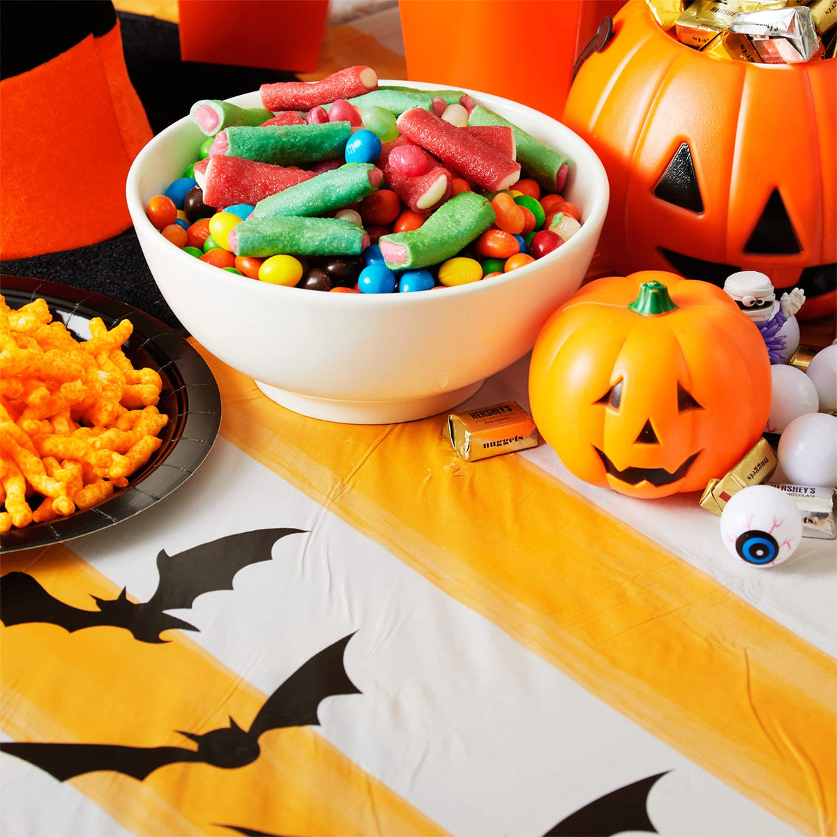 MATICAN Halloween Tablecloth, 6-Pack Disposable Halloween Table Cloths ...