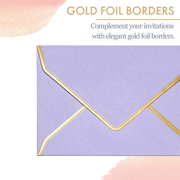 Invitation Envelopes, 60-Pack 4x6 Envelopes for Invitations, Gold Foil –  Matican