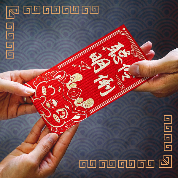 Chinese New Year Red Envelopes, 24-Count Chinese Red Packets, Hong Bao with 6 Dragon Designs, Gift Money Envelopes, 2024 Year of the Dragon