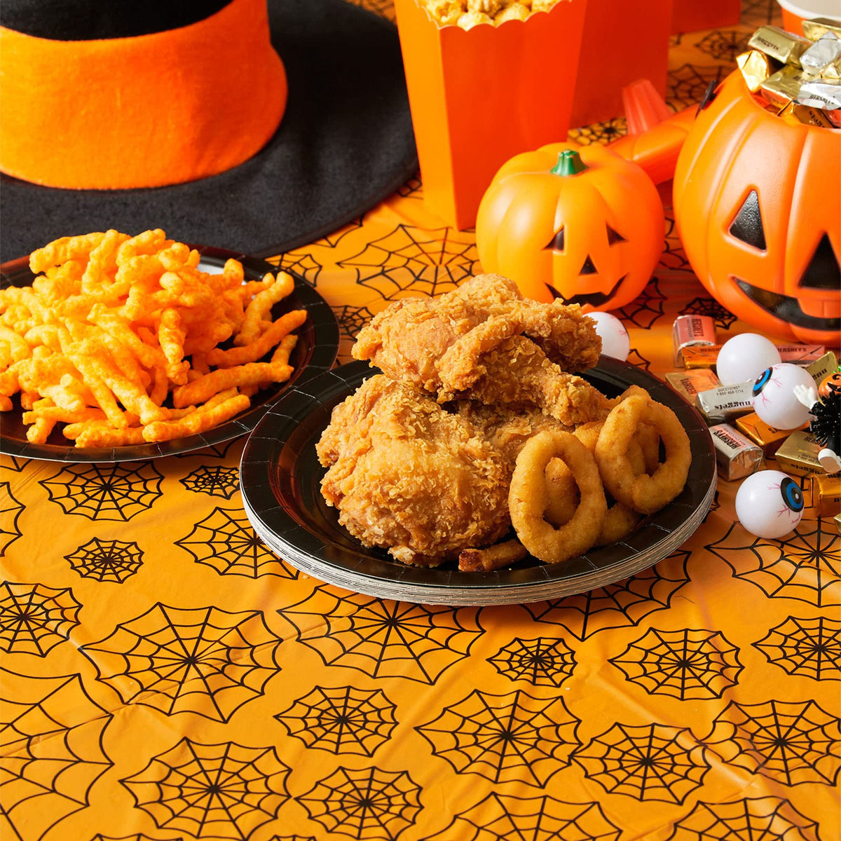 MATICAN Halloween Tablecloth, 2-Pack Disposable Halloween Table Cloths ...
